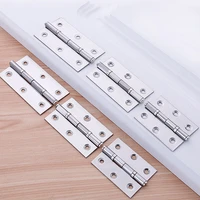 123pcs stainless steel flat hinge cabinet door connector 2inch 2 5inch 3inch windows wooden box mini hinges