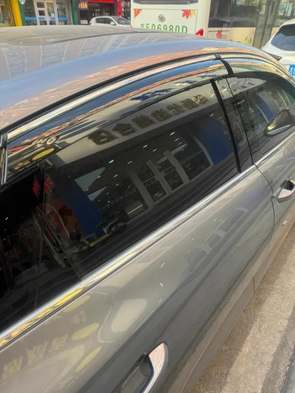 Фото Для BYD Sea Lion EV 2022-2025 автомобильный дефлектор бокового окна, оконный козырек, вентиляционные ветрозащитные щитки, защита от солнца и дождя, навесы, навесы №2