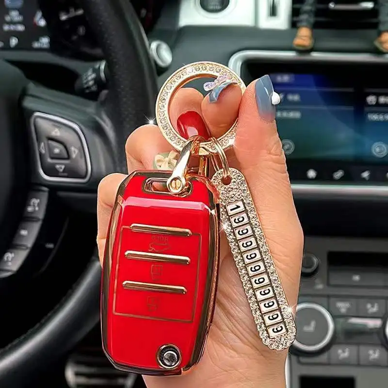Высококачественный чехол для автомобильного ключа из ТПУ Kia Rio 3 K2 Ceed Cerato K3 Sportage 4