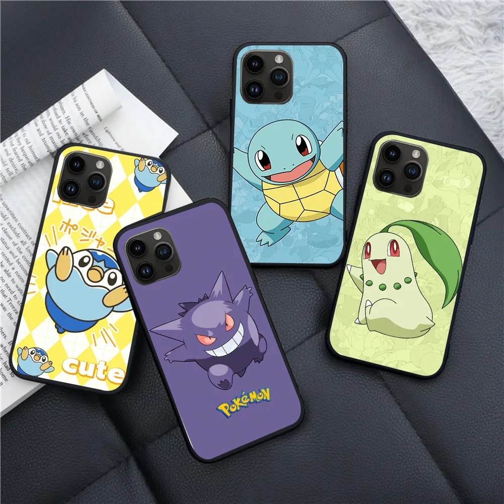 Черный чехол B-53 Cute Pokemon для Realme C55 C35 C30S C30 X50 GT Neo2 Master C53 C33 Narzo 20 50i 50 30A Pro 50A Prime 5G