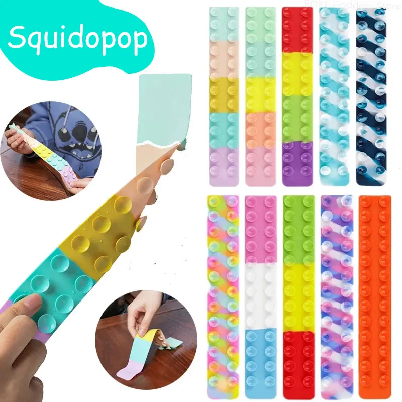 

Squidopop Fidget Sucker Octopus Tentacle toys Reliver Stress Funny Toys Adults Children Sensory Toys to Family Interactive Games