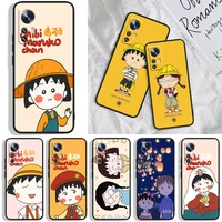 anime sakura maruko phone case for xiaomi mi a15x a26x a3cc9e play mix 3 8 9 9t note 10 lite pro se black luxury soft back