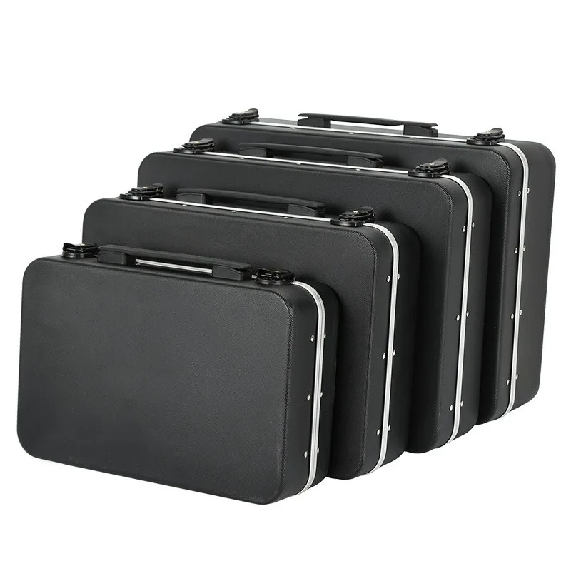 Portable Aluminum Framed Suitcase Bags Toolbox Laptop Tablet PC Storage Box Facilities Instrument Sponge Shockproof Travel Case