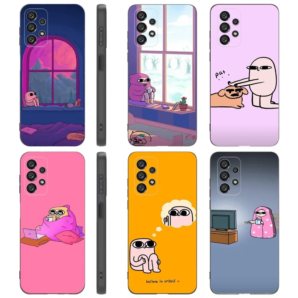 Забавный чехол для телефона K-Ketnipz Samsung Galaxy A91 A80 A73 A72 A71 A53A52 A32 A31A22 A21s A20 черный