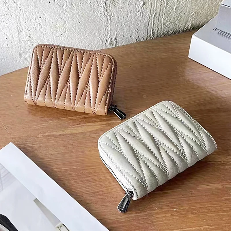 Роскошный брендовый держатель для карт женщин модный короткий кошелек из