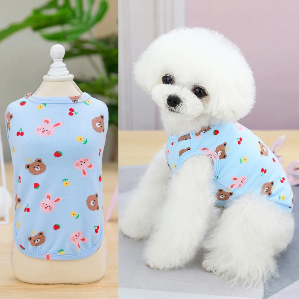 

Dog Vest Spring Summer Pets Shirts Thin Cat Clothes Bulldog Teddy Pomeranian Yorkshire Chihuahua Bulldog corgi Smock Dogs Shirts