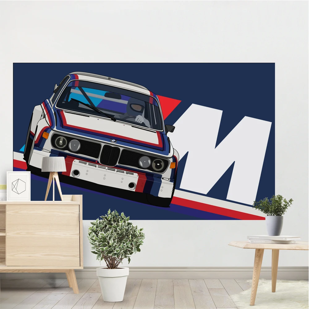 IIIM гобелен с логотипом IM спортивный постер настенный винтажный декор для