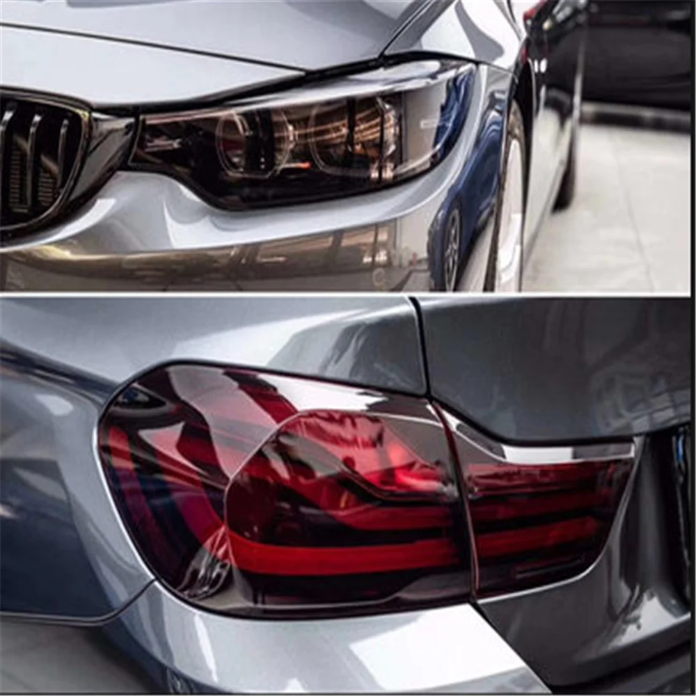

auto styling 1 Pc 30 * 60 cm Car Light Sticker Film for Mercedes W204 W203 W211 BMW E46 E39 E60