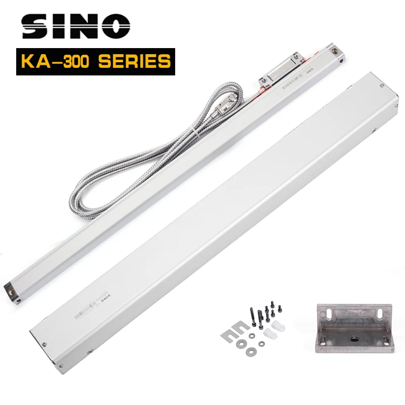 SINO 0.005mm Optical Grating Ruler Sensor Linear Scale For DRO  Lathe Milling Machine TTL 120mm~ 520mm KA300