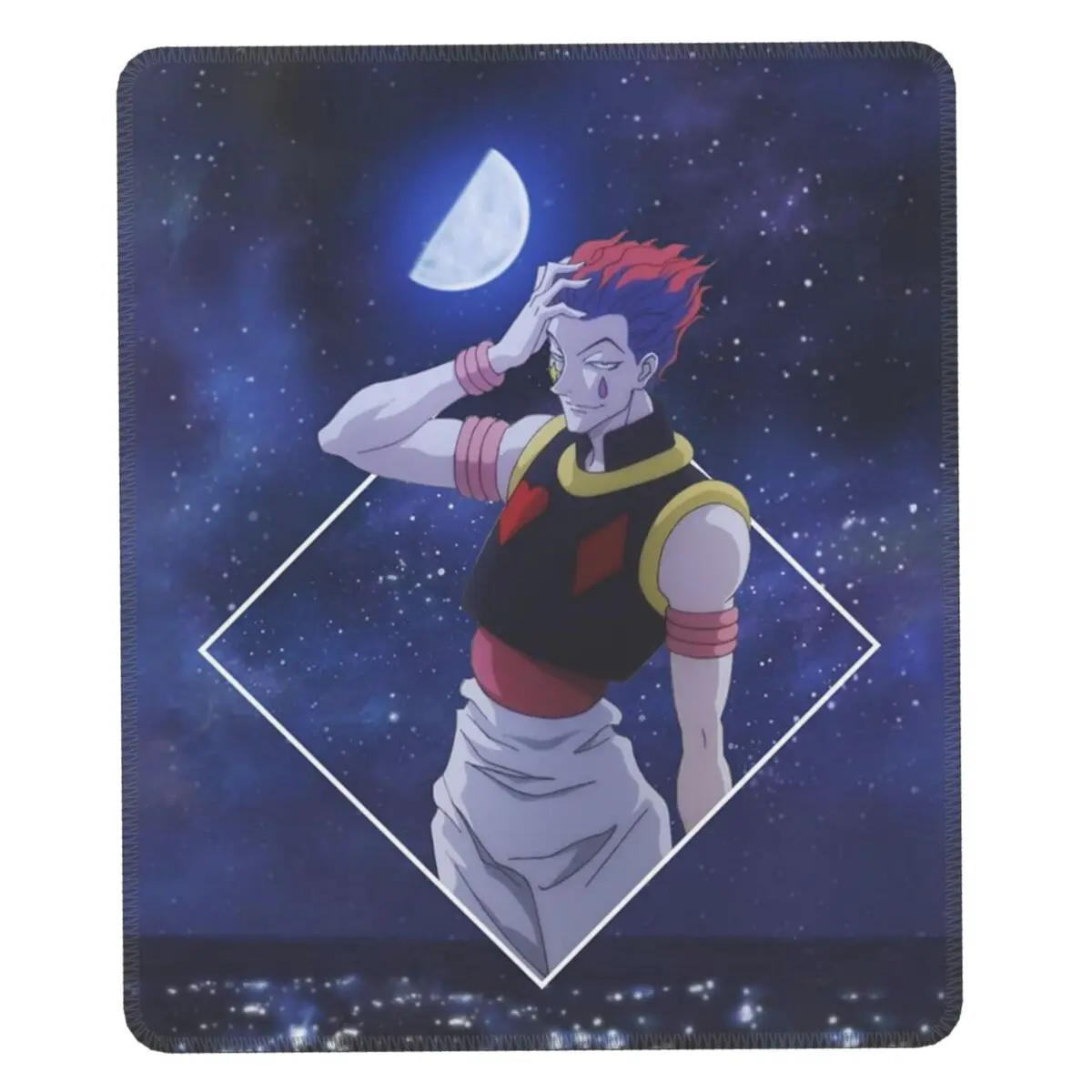 

Hunter X Hunter Hisoka Mouse Pad Comfortable PC Gaming Mousepad Non-Slip Rubber Base Hxh Anime Manga Office Desk Mat