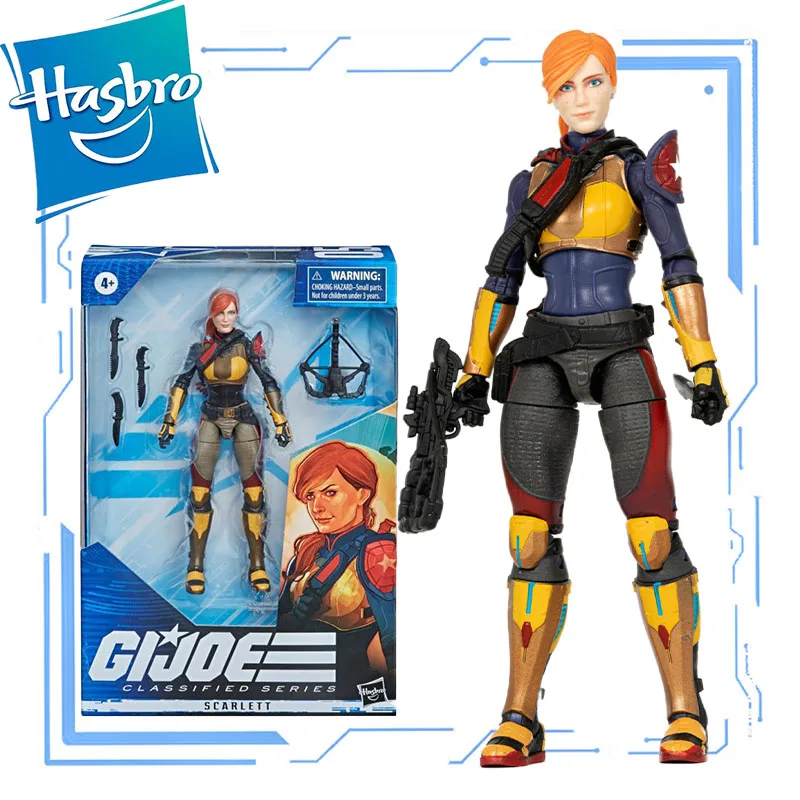 

Hasbro подлинный GIJOE 6-дюймовый Redhead Scarlett экшн-фигурка модель игрушка мальчик ребенок день рождения Рождество Коллекция украшения подарок