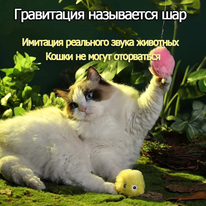 

Smart Cat Toys Interactive Ball Catnip Cat Training Toy Pet Playing Ball Pet Squeaky Supplies Products Toy for Cats Kitten Kitty