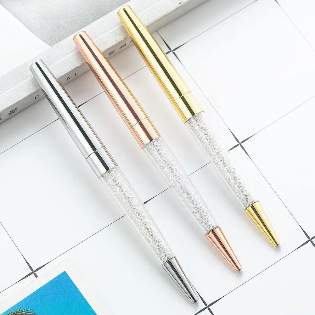 

60pcs Crystal Broken 60pcs Diamond Ballpoint Pen Metal Luxury Pen Pen Calligraphy Signature Ballpoint Quality Ballpoint Hig D5w4