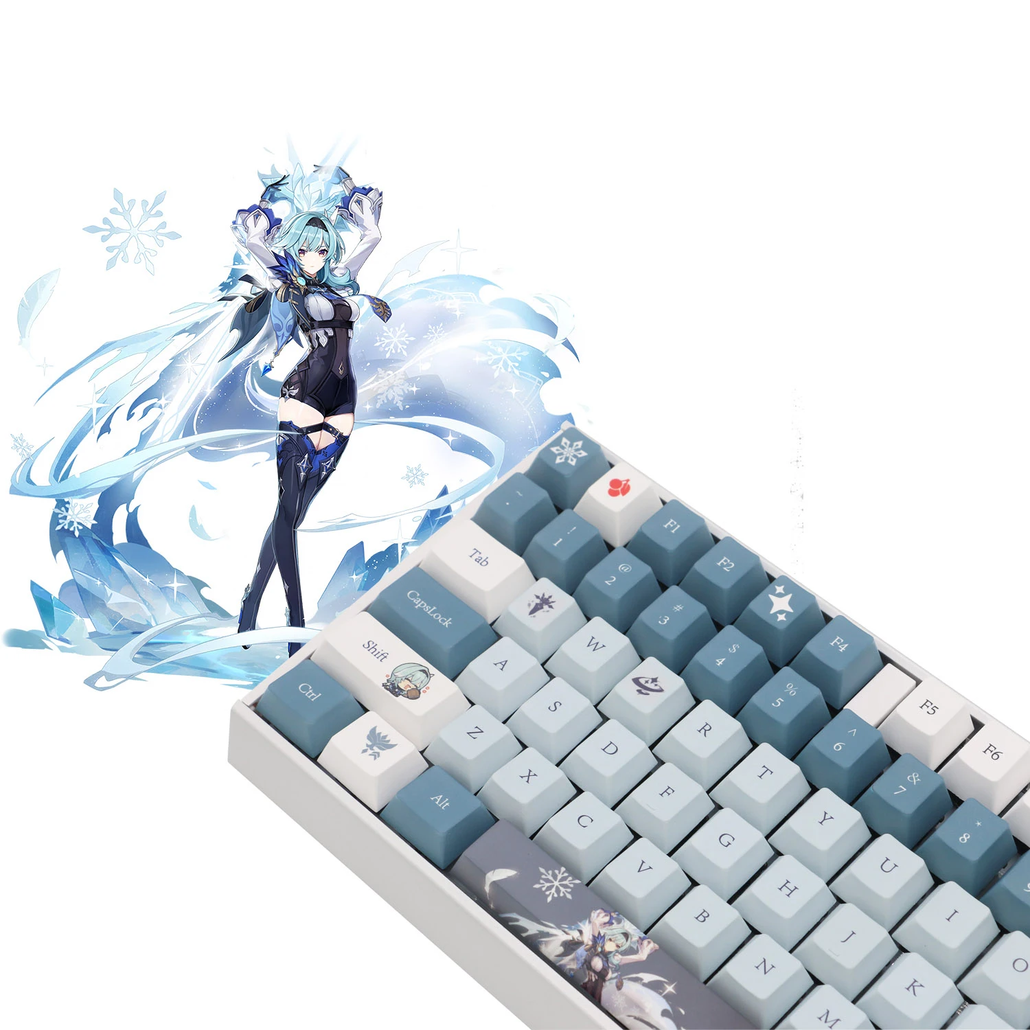 Фото Механическая клавиатура CHERRY MX3.0S Genshin Impact Eula Limited Edition RGB светильник Проводная/2,4 Gwireless/BT5.0 cherry MX switch №2