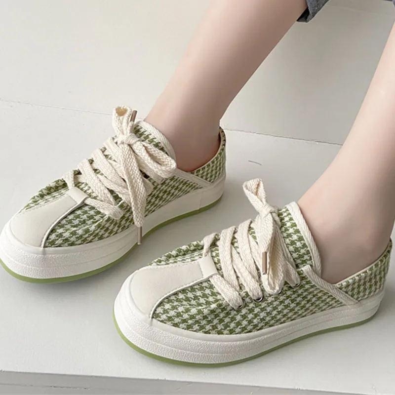 

Women Flats Running Sneakers Platform Sport Vulcanized Shoes Spring Summer New Sandals 2022 Casual Lace-up Non-slip Women Shoes