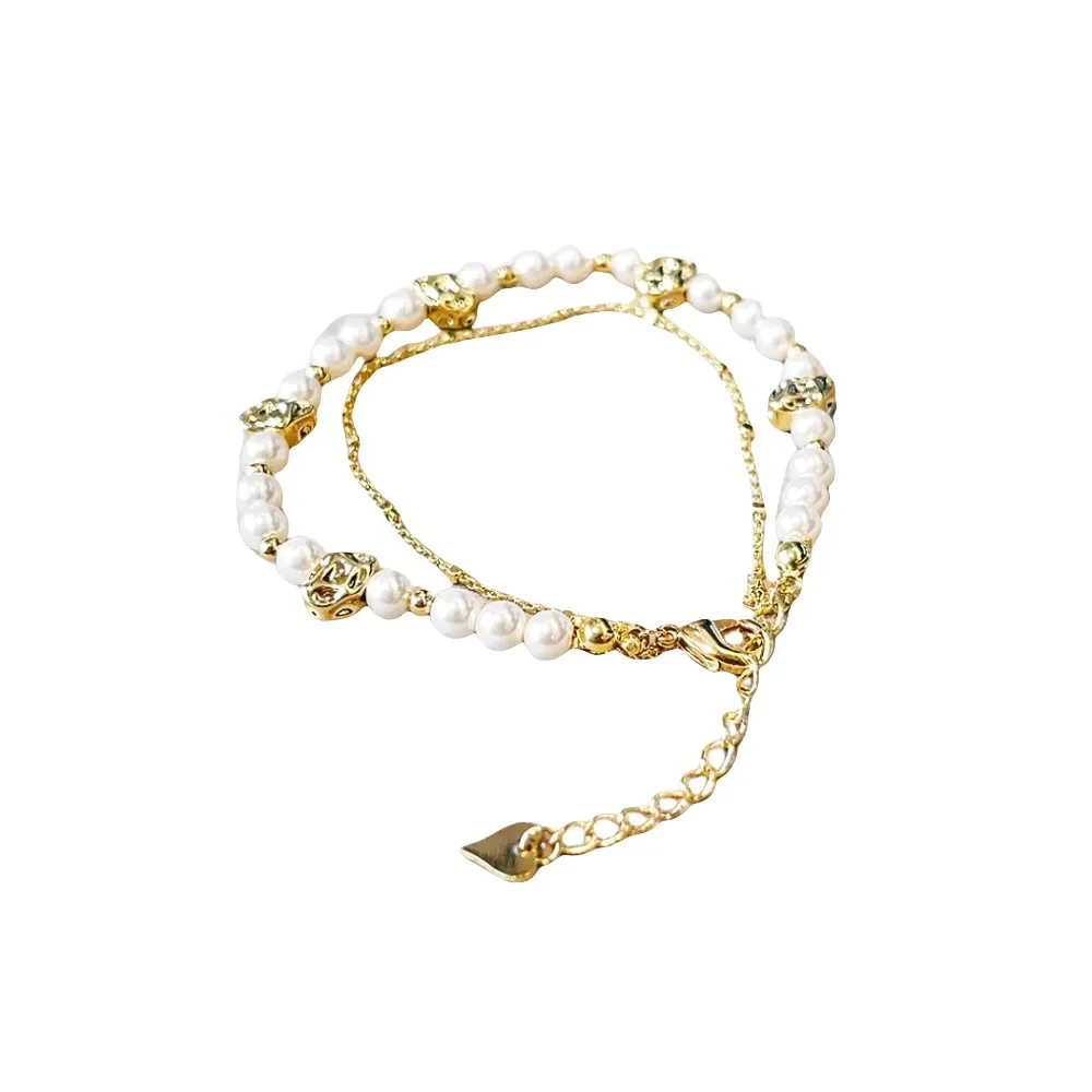 Ювелирные изделия Mwiwei экспортное качество двухслойный жемчужный браслет