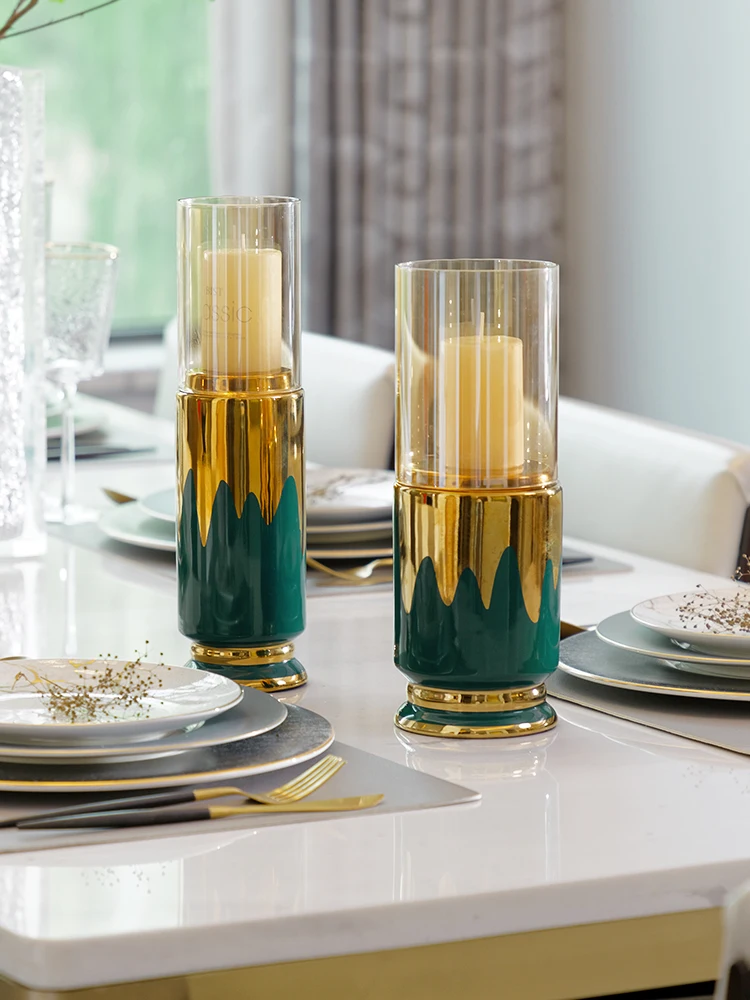 Nordic Luxury Candle Holders Decorations Creativity Minimalist Candle Holders Dining Table Decor Sujetavelas Room Decor Gift