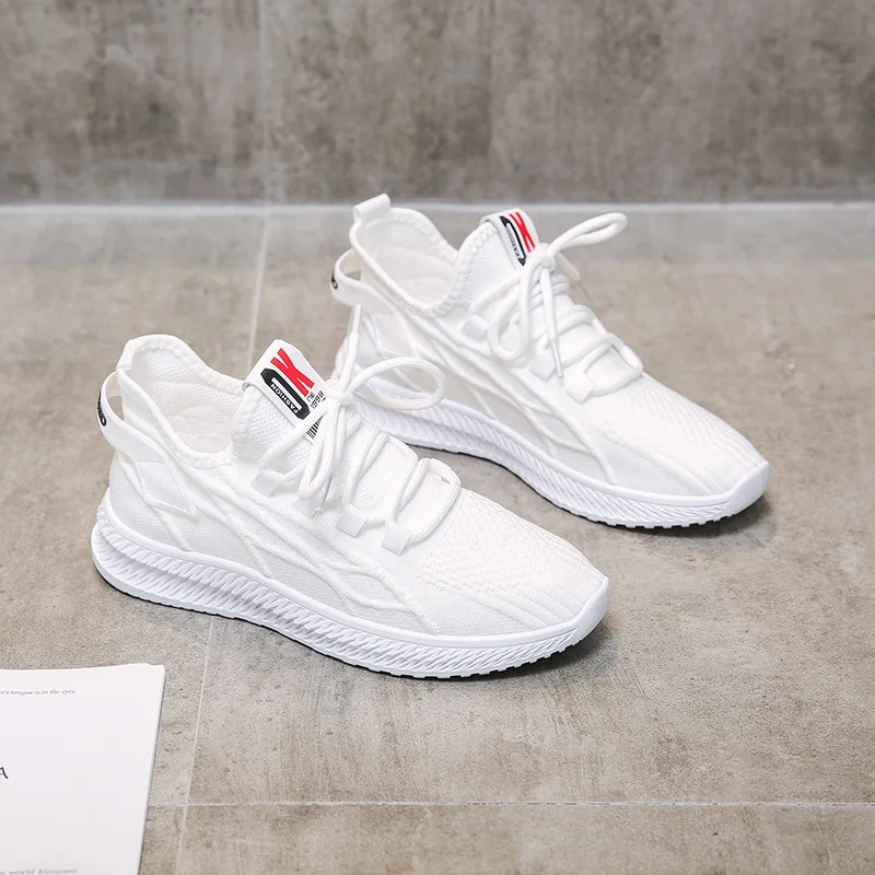 2022 Fashion Sneakers Women Shoes Platform Stretch Fabric Breathable Shoes Woman Flats Shoes Ladies Casual Loafers Promotion