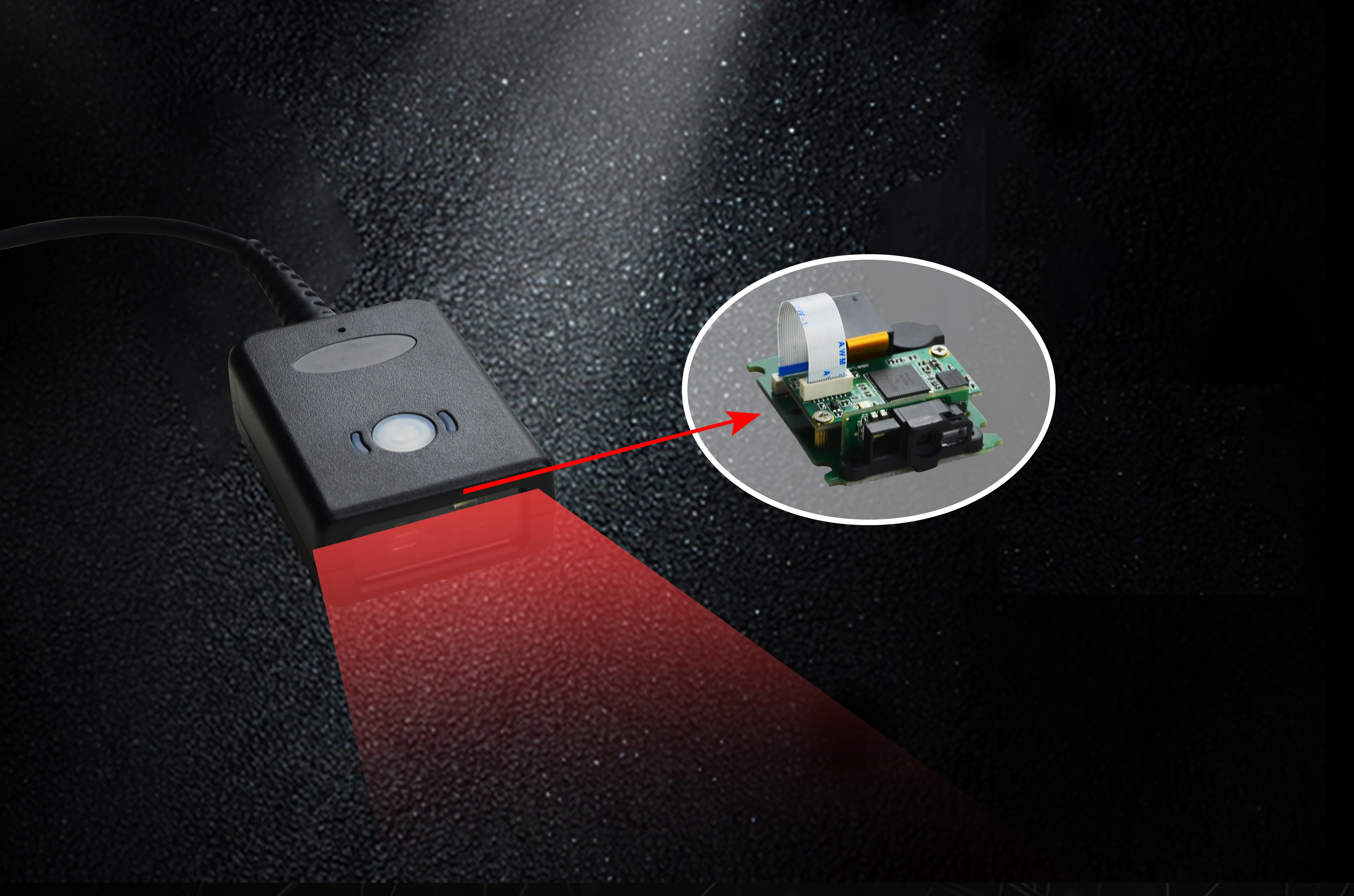 Фото Автоматический 2D QR сканер штрих-кодов Effon Factory MS4100 USB с высокой скоростью работы, модуль сканирования для фиксированного монтажа, для IoT-устройств №5