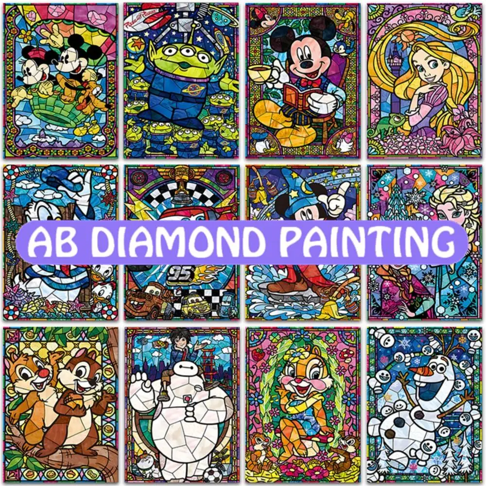 

Набор для алмазной живописи AB DIY 5D, набор для алмазной вышивки с изображением Дисней, Микки Мауса, Дамбо, автомобилей, полная вышивка, мозаика, вышивка крестиком, домашний декор, подарок