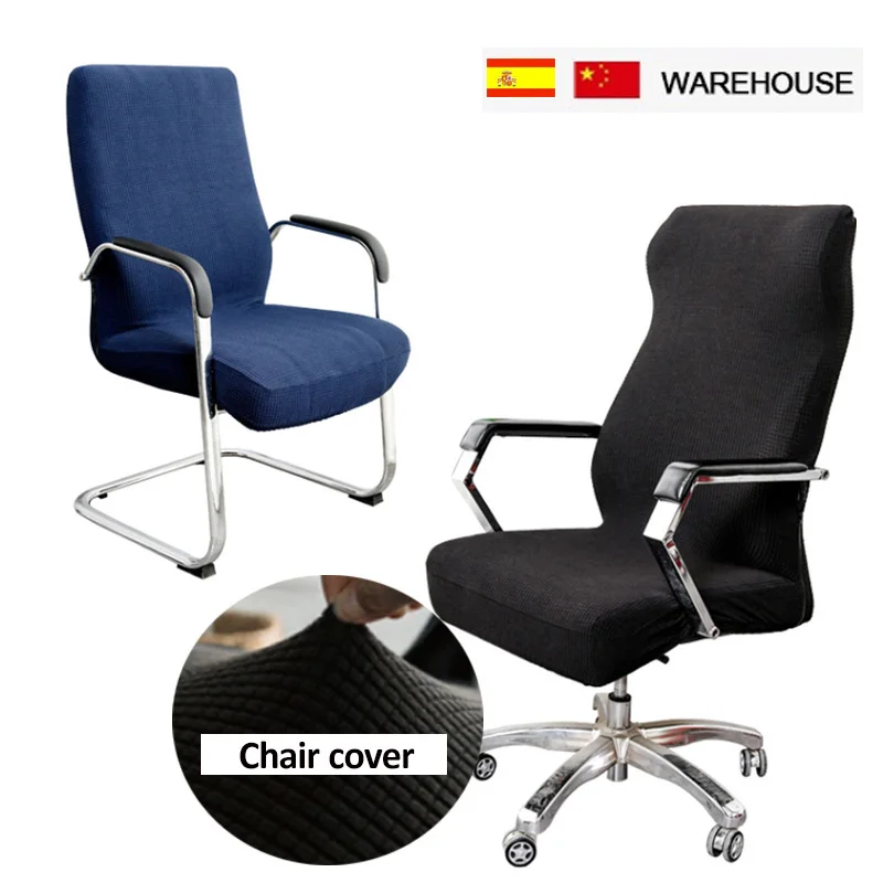 

1/2/4pcs Seat Covers for Office Computer Chairs Elastic Chair Covers Removable Slipcovers Rotatable Armchair Protector Universal