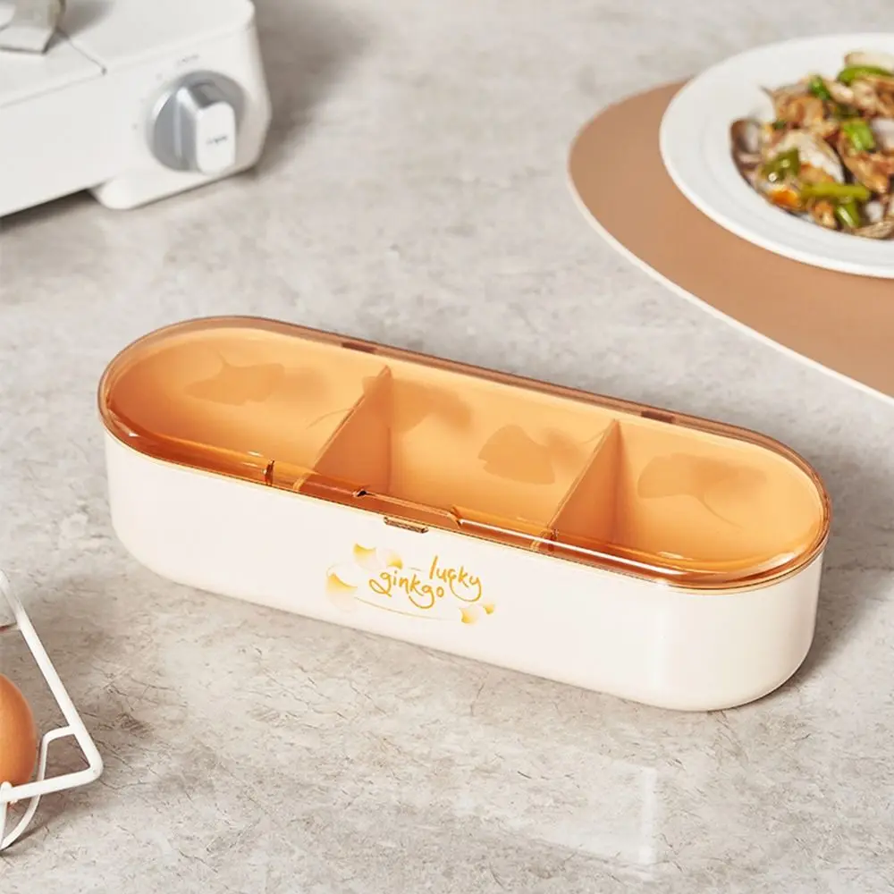 Пластиковый контейнер для приправ с 3 ячейками герметичный большой емкости