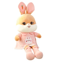 nice huggable lovely carrot rabbit plush toy for children stuffed bunny animal doll kids baby kawaii appease cute birthday gift