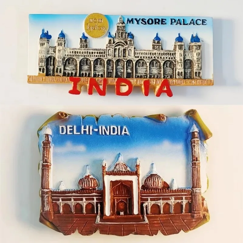 Индийские сувениры Jaipur Rajasthan Магниты на холодильник Chennai Kushinagar Bodh Gaya Jama вместо