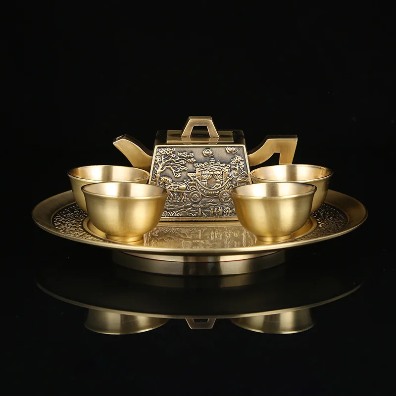 

Металлический креативный Фотофон в европейском стиле Изысканная трехмерная резьба автомобиль лошадь Тотем чайный набор Высококачественн...