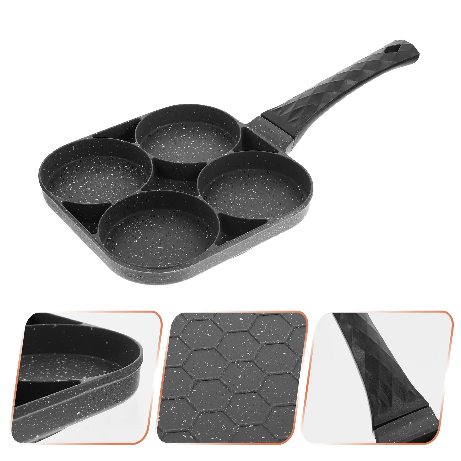 

Pan Egg Frying Japanese Omelette Skillet Gadgets Home Cooking 4 Breakfast Hole Pancake Stick Steak Nonstick Fried Cooker Burger