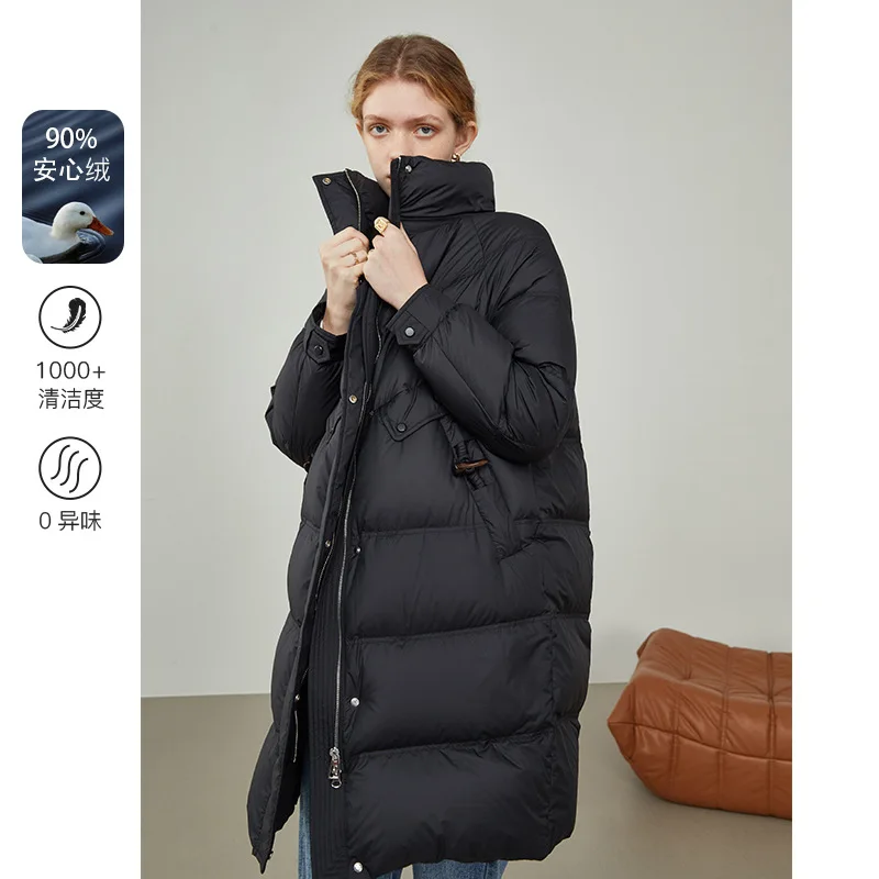 Women's Winter Down Jacket Stand-up Collar Casual Coats Female 2021 Solid Mid-length Warm Puffer Jacket Abrigo Mujer Doudoune enlarge