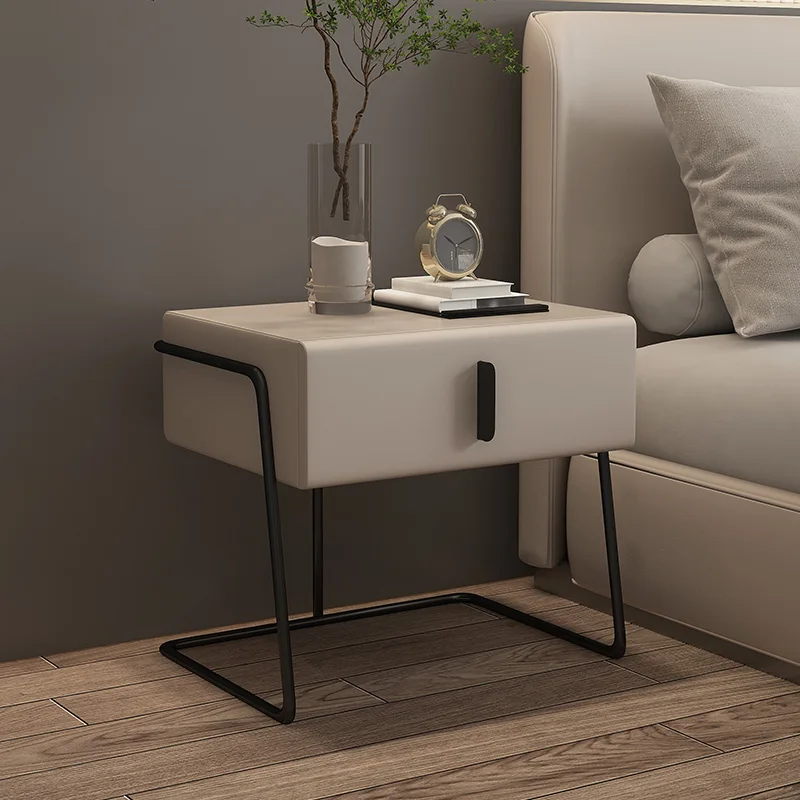 

Bedroom Bedside Table Small Storage Wooden Cabinet Night Tables Minimalist Italian Furniture Mesitas De Noche Home Furniture