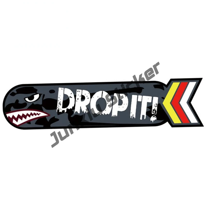 Виниловые наклейки на машину мотоциклетная наклейка бомба летающий тигр акула