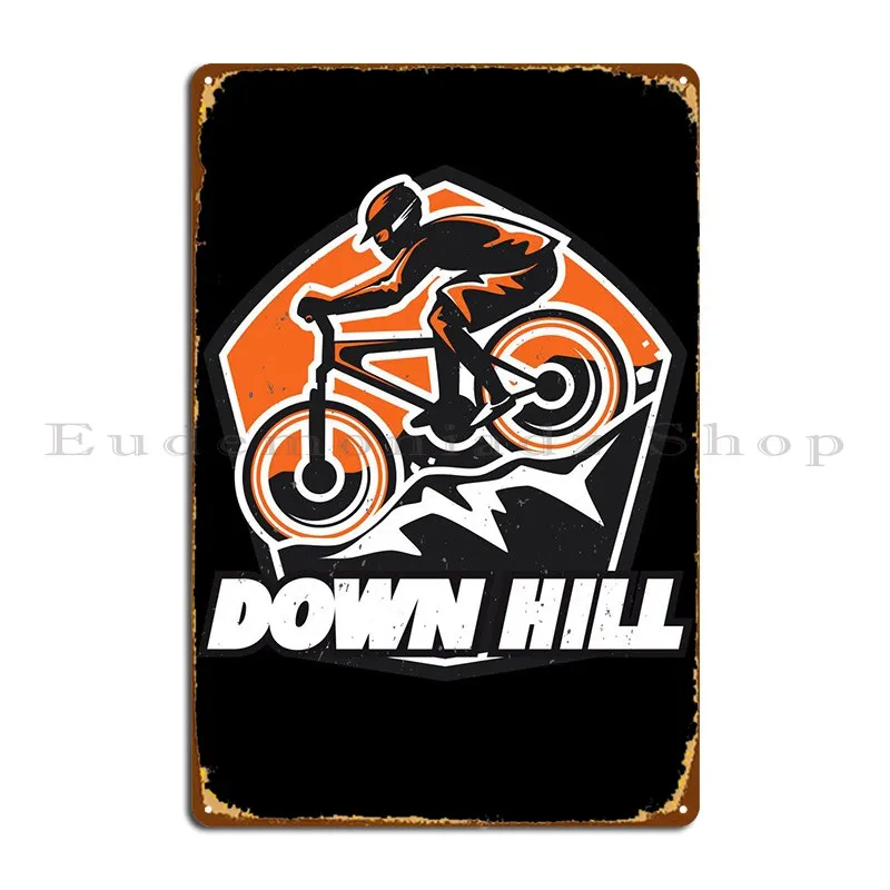 

Горный велосипед Down Hill, металлический плакат, печать на стене гостиной, клуба, гаража, Декор, жестяной плакат