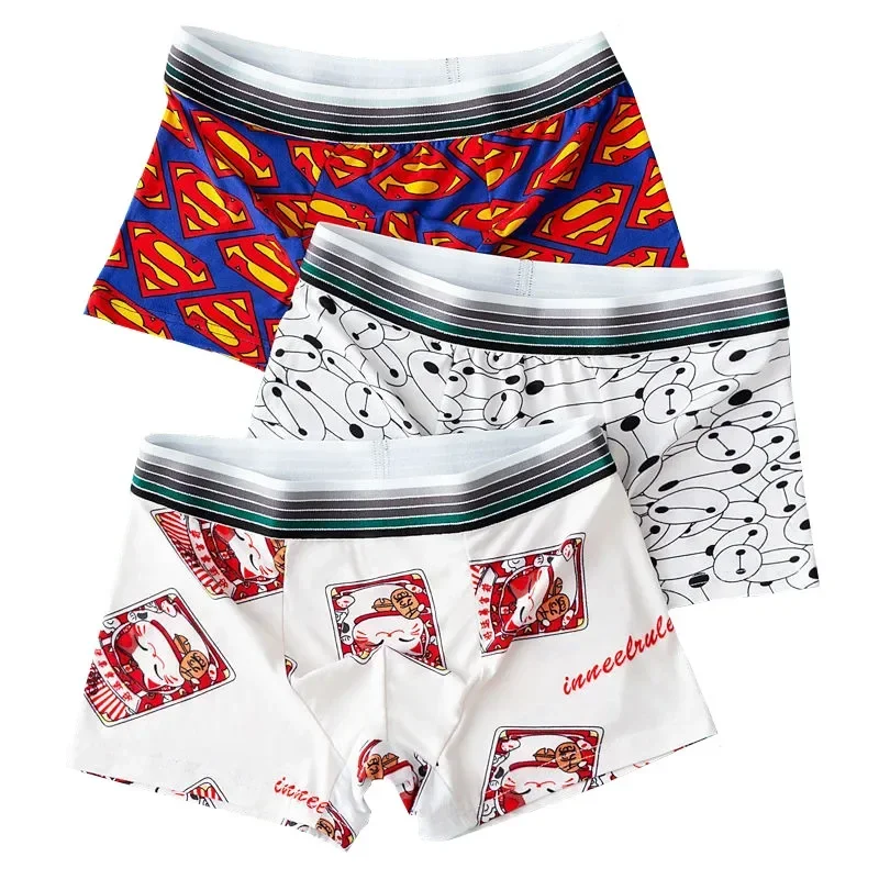 5 шт. мужские боксеры семейное нижнее белье шорты-боксеры и трусы Hombre забавные