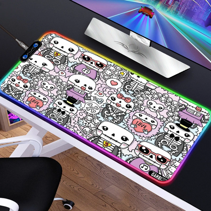 

Игровой коврик для мыши с RGB-подсветкой, со светодиодсветодиодный подсветкой