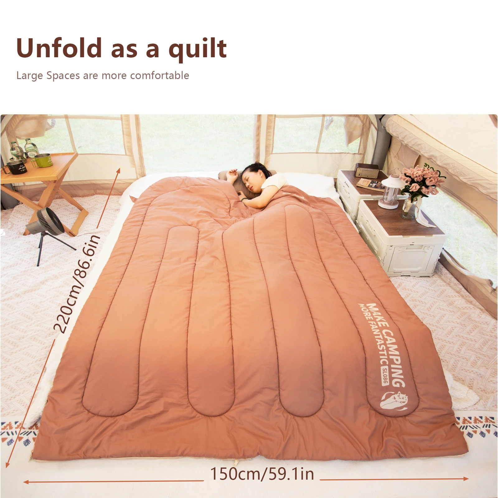 BSWOLF спальный мешок утолщенный для взрослых одиночный портативный кемпинга зимы