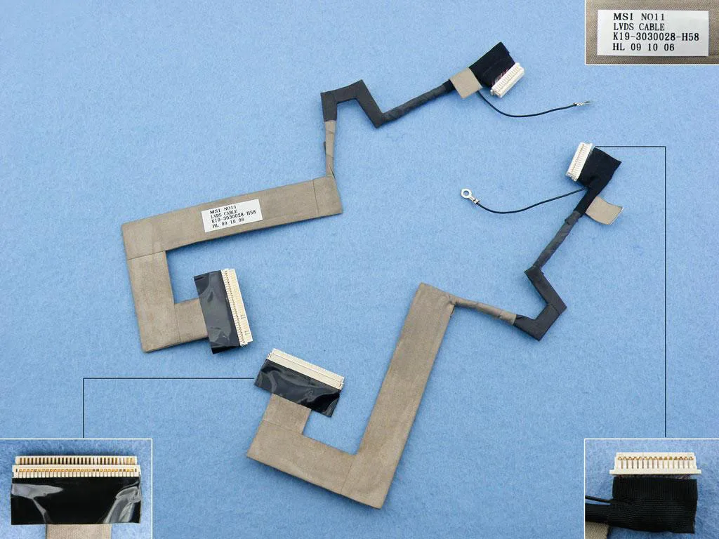 Новый ЖК-кабель для ноутбука MSI U100 U90 K19-3030019-H58 K19-3030028H58009