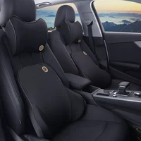 car headrest lumbar support seat backrest lumbar memory foam cervical spine neck pillow car with four seasons interior products