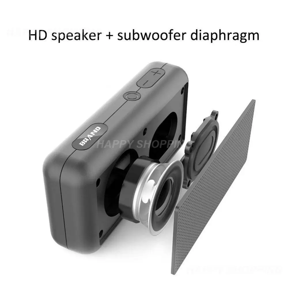 

Fm Radio Wireless 5.0 Radio Portable Subwoofer For Computer Tv Hifi Sound Mini Speaker Hands-free Call