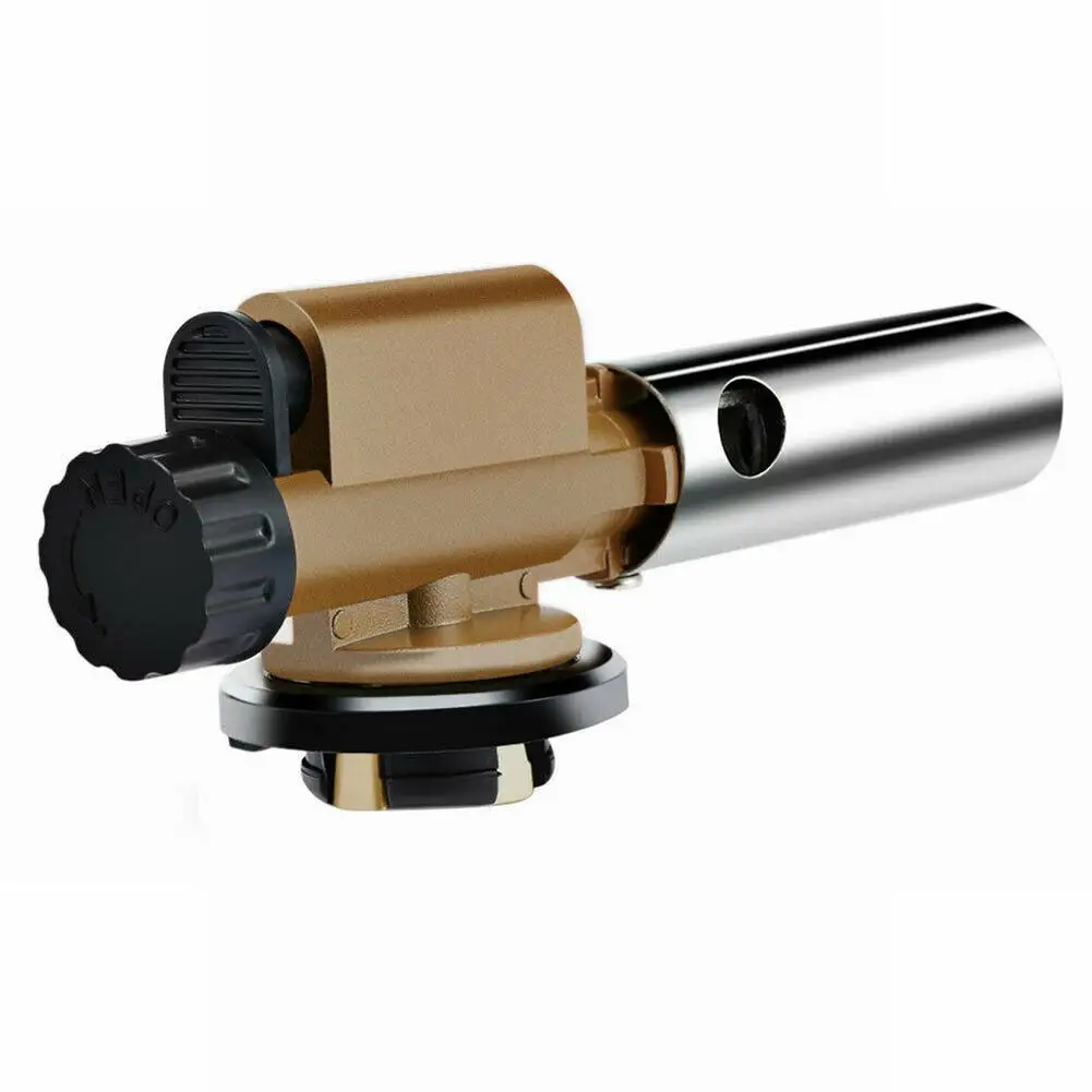 

Butane Blow Torch 120g/hr Portable Gas Lighter Welding Soldering Iron Burner Automatic Electronic Ignition Baking Flame Torch