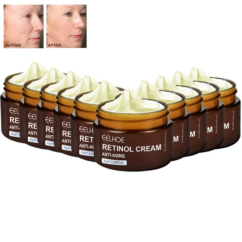

5-10PC Retinol Face Cream Anti-Aging Remove Wrinkle Hyaluronic Acid Firming Lifting Whitening Brightening Moisturizing Skin Care