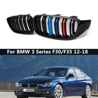 1 Pair Gloss Black/M Style Front Kidney Grille Racing Grilles For BMW 3-Series F30 F31 F35 2012-2018 Car Styling Accessories