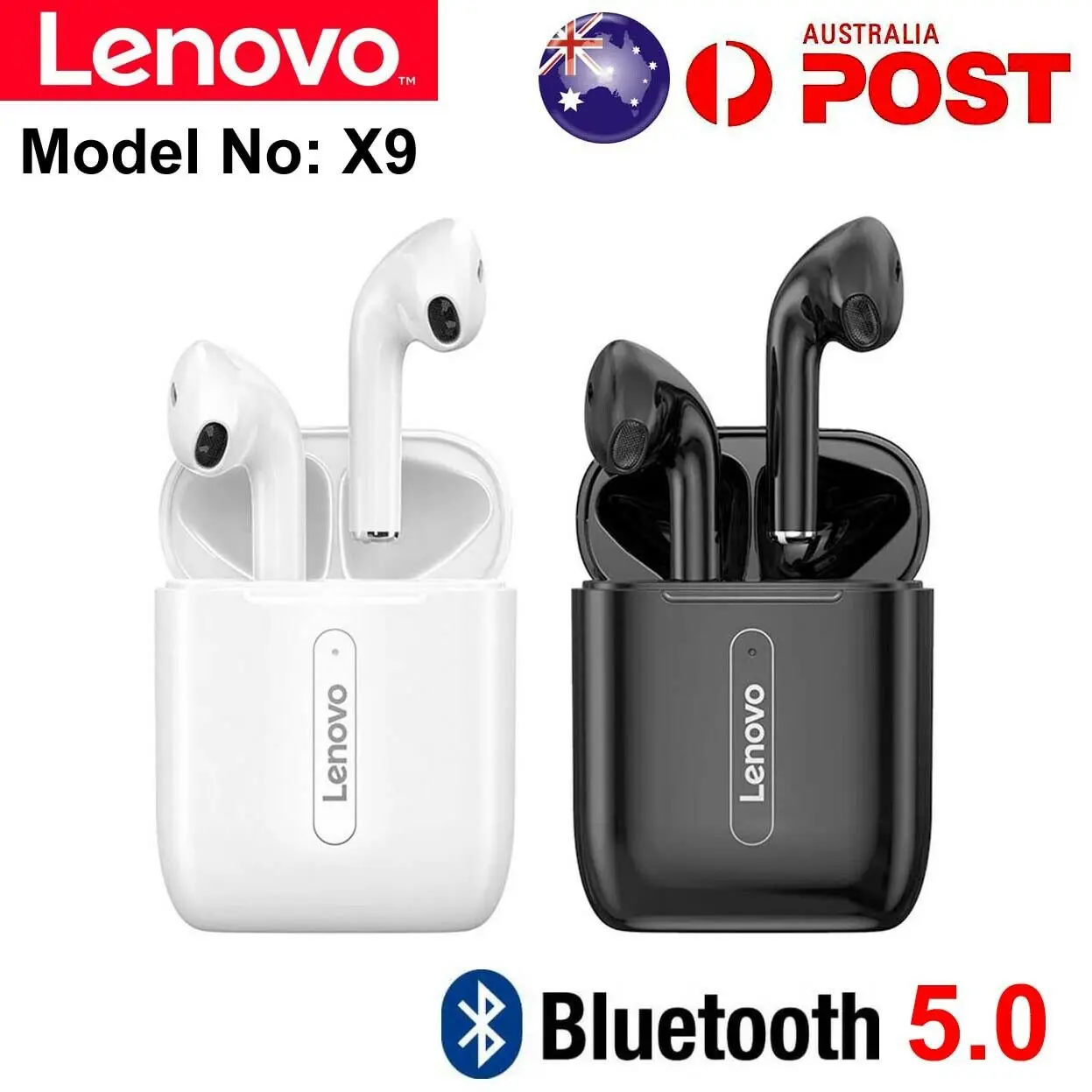 

LENOVO X9 Bluetooth 5.0 Earphones True Wireless TWS Earbuds Headset Headphones