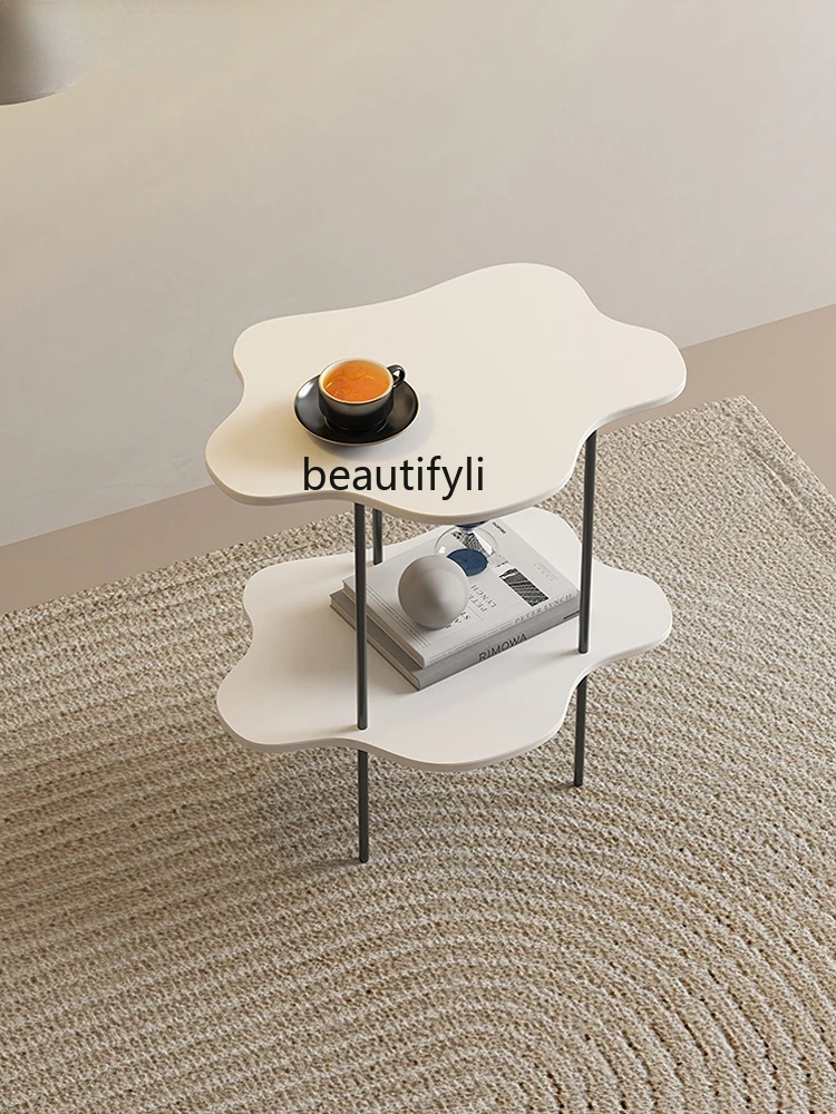 

zqCloud Small Coffee Table Sofa Side Table Creative Corner Table Living Room Home Bedroom