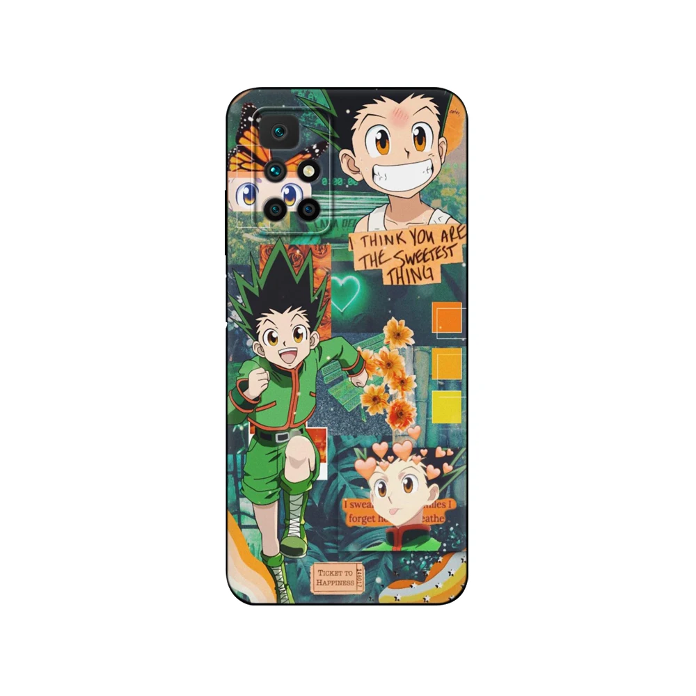 Черный чехол из ТПУ для Xiaomi Redmi 9T Note 10 5G 4G Pro 10S HUNTER x HxH Gon Killua anime(1) - купить по