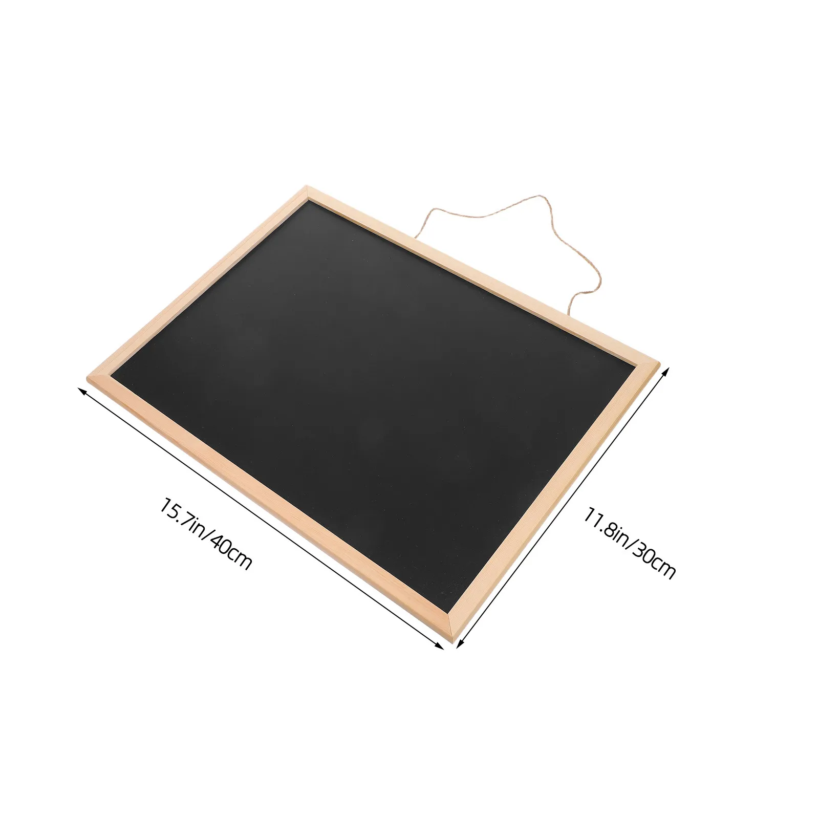 Маленькая деревянная доска для записей 40x30 см, подвесная, с элегантной деревянной рамкой, идеально подходит для цветочного магазина, кафе, как доска для меню. (art.: 3920da2528ece) - 3920da2528ece