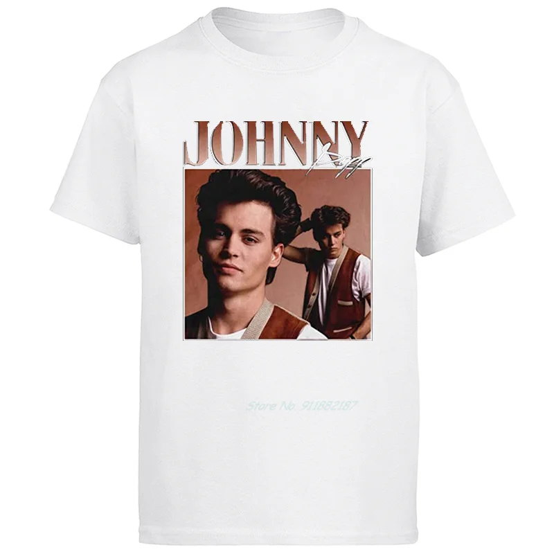 

Johnny Depp 90s graphic t shirts Tees Tops t shirt for men short sleeve t-shirts men Harajuku Streetwear Summer Men's clothing