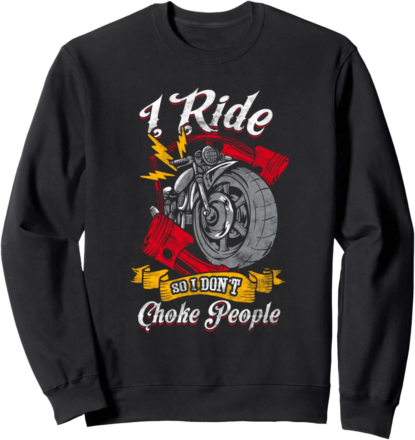 Мотоциклетная байкерская толстовка I Ride So Don't Choke People