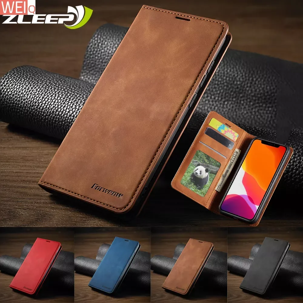 Чехол-книжка из искусственной кожи для iPhone 15 14 12 13 Mini 11 Pro XR XS Max 8 7 6 6s Plus 5 флип-чехол